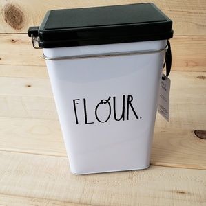 Rae dunn tin flour container